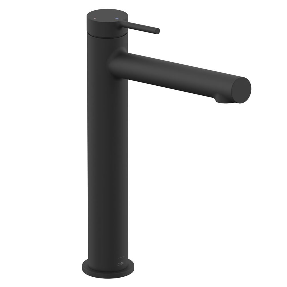 Vado Safari Lever Matt Black Extended Mono Basin Mixer